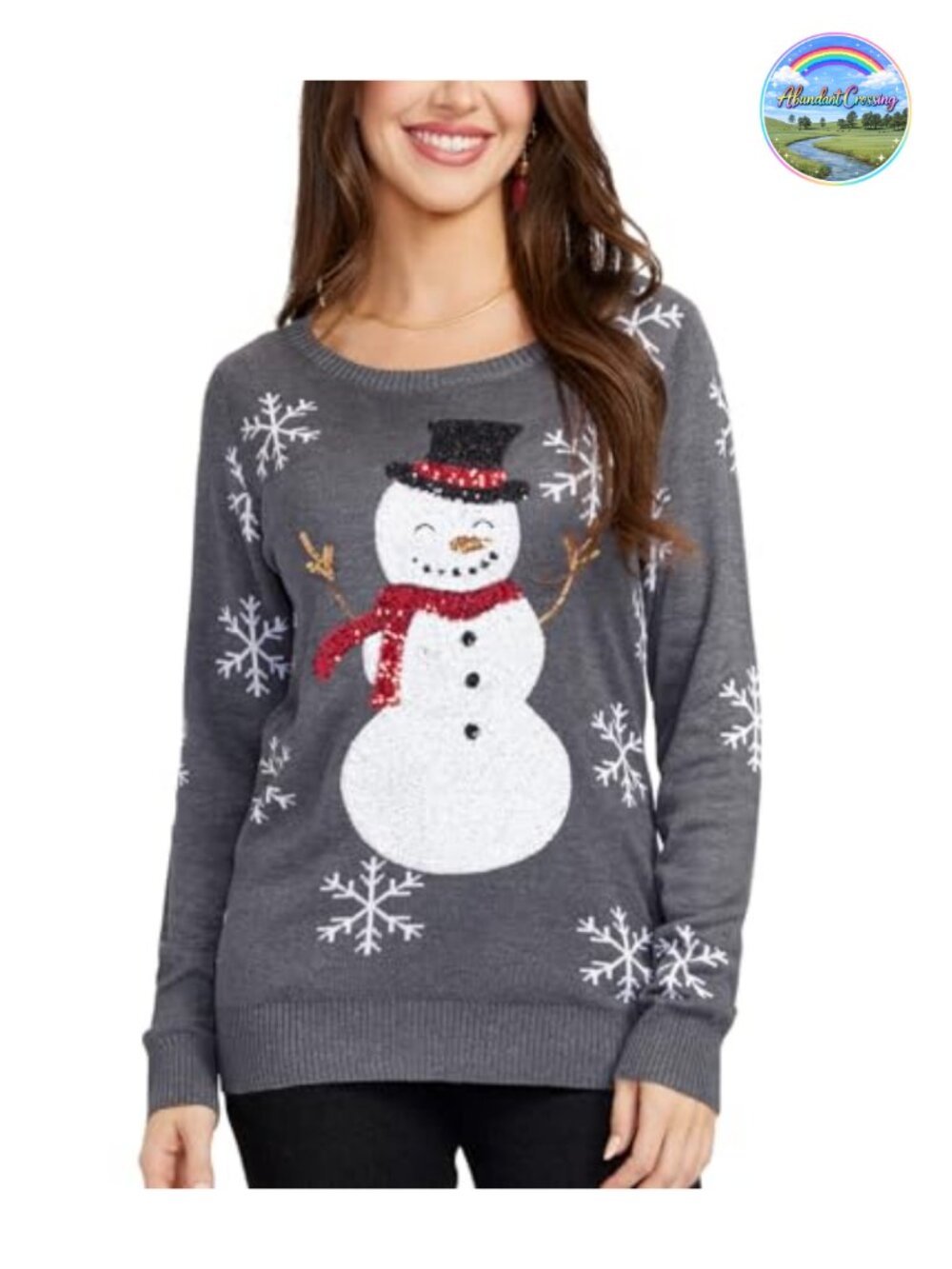 Women's Ugly Christmas Sweater Pullover Embellished Holiday Lightweight